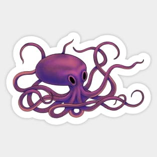 Purple Octopus Sticker